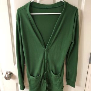 Long cardigan with big buttons